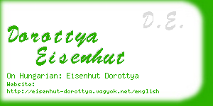 dorottya eisenhut business card